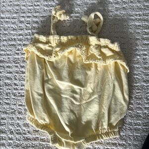 Yellow Ruffled Baby Romper